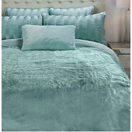 Geneva Oversized Blanket-King Size, Celeste Blue