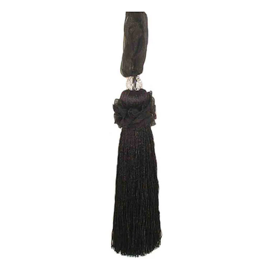 Ghazal 4" Key Tassel, Black Mix
