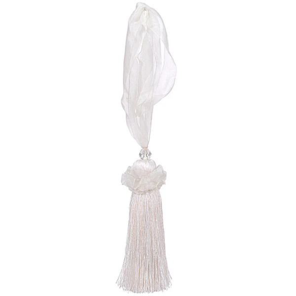 Ghazal Tassel Tieback, Ivory