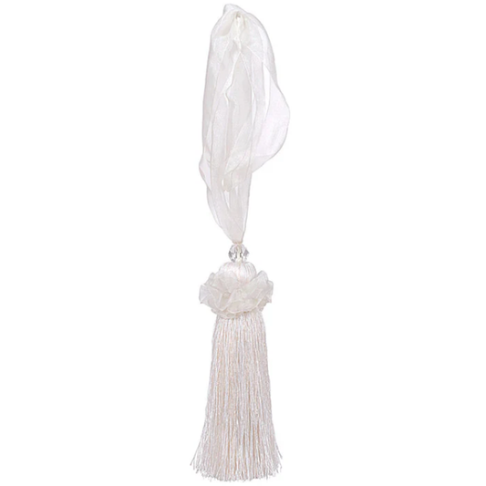 Ghazal Tassel Tieback, Ivory