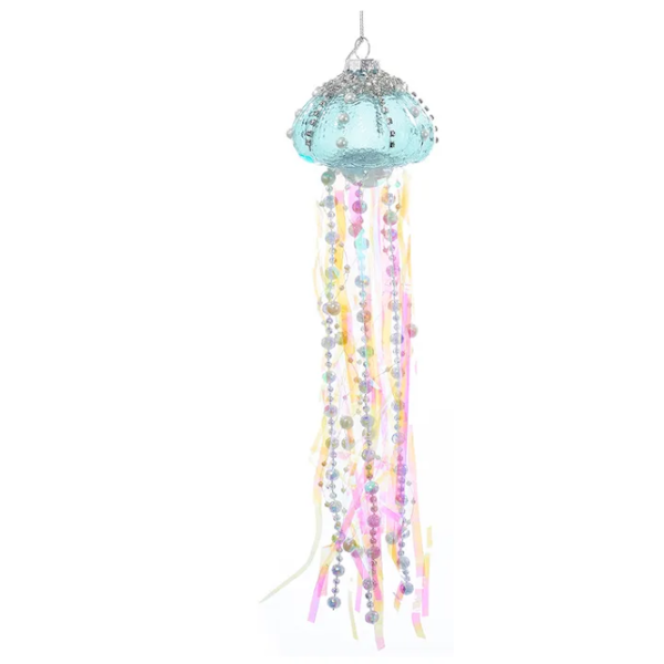 Jellyfish Glass Ornaments, 2 Assorted, each sold seperately