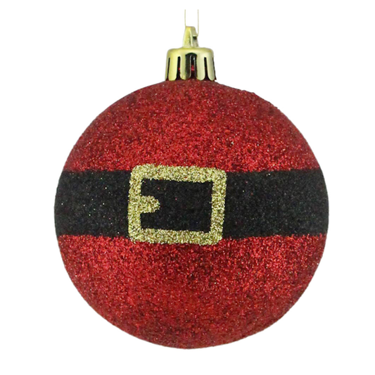 Glitter Santa Belt Ornament