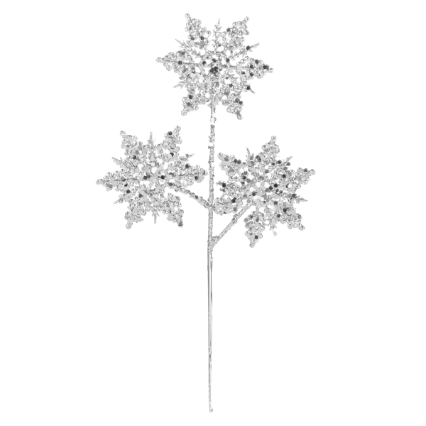 Glittered Snowflake Pick-Assorted Colors, sold separately