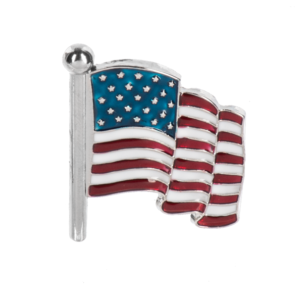 God Bless America Flag Pin-Assorted, each sold seperately