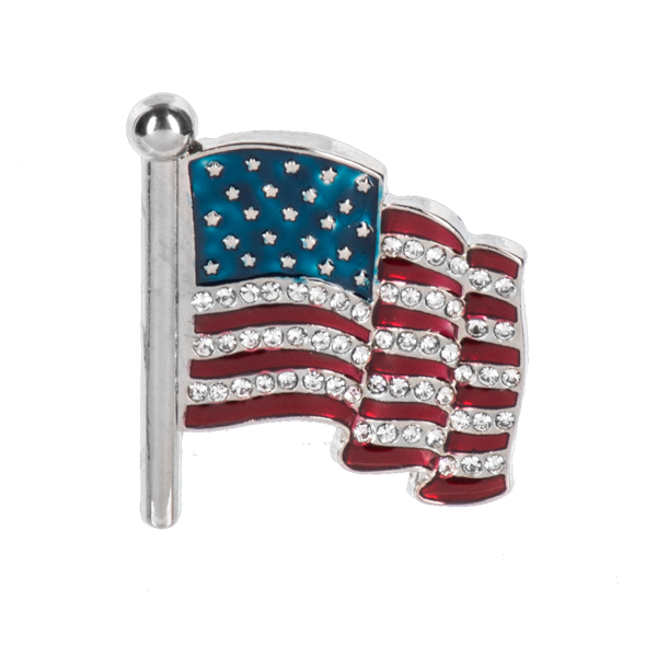 God Bless America Flag Pin-Assorted, each sold seperately