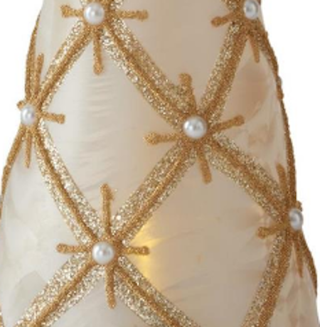 LED Angels with Gold & Pearl Trim, each sold separately
