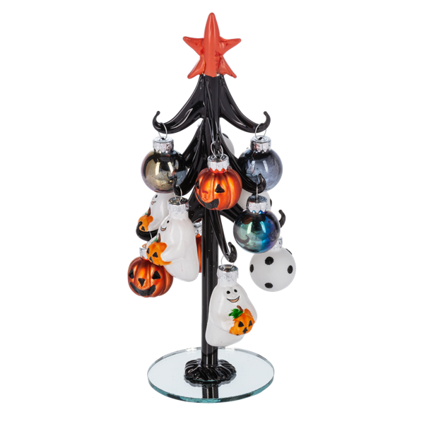 Halloween Tree with Ornaments
