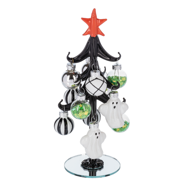 Halloween Tree with Ornaments