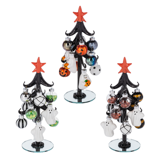 Halloween Tree with Ornaments
