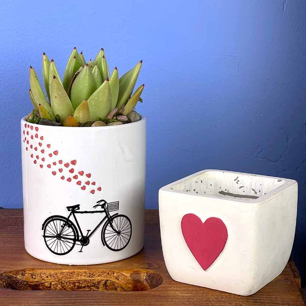 Heart Ceramic Pot