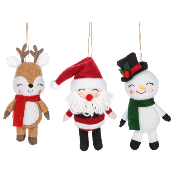 Holiday Icon Ornament-Santa, Reindeer or Snowman (sold seperately)