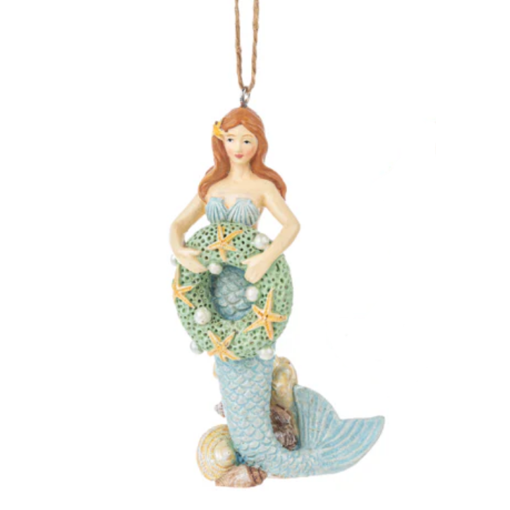 Holiday Mermaid Ornament-Assorted Styles, sold seperately