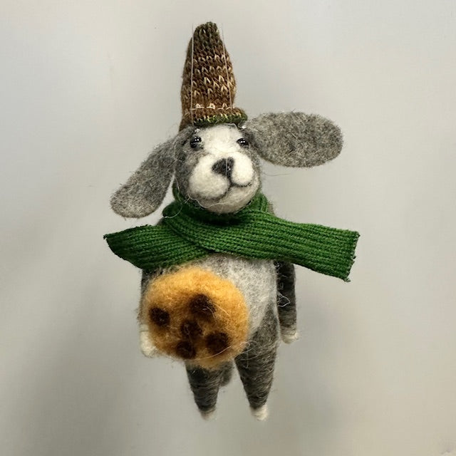 Dog and Cat Hipster Ornament, sold separately