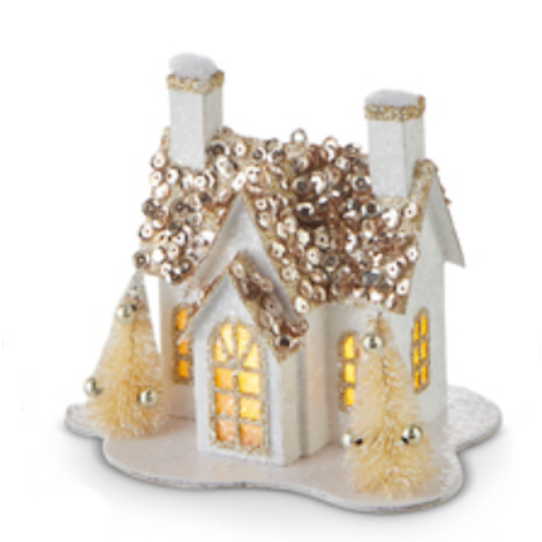 Lighted House Ornament-Assorted, sold seperately