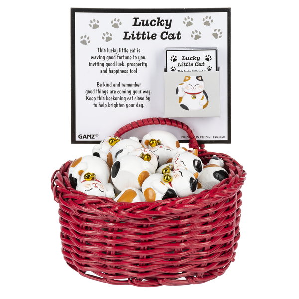 Lucky Little Cat Charm Figurine