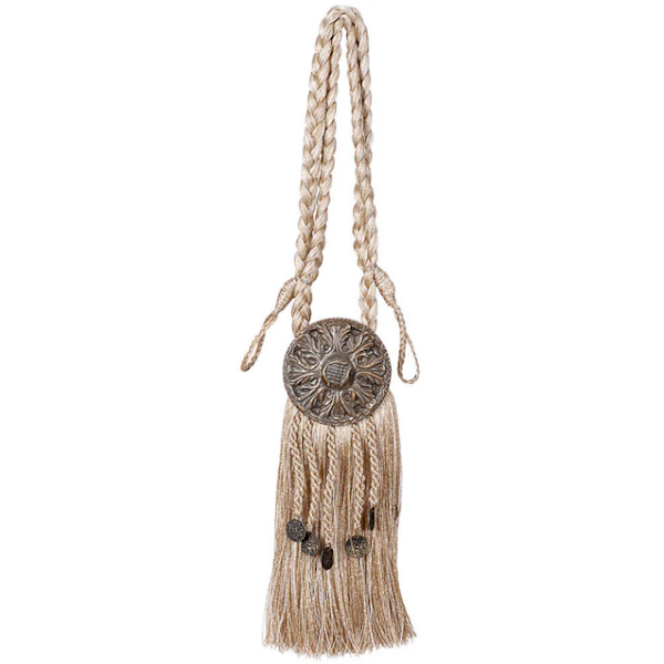 Medallion Tieback, Beige Mix