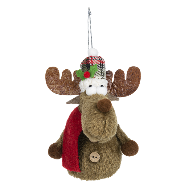 Merry Christmas Moose, Moose Softie Ornament, each sold separately