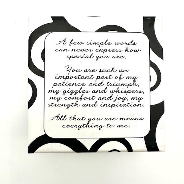 Sentimental MOM Charm Necklace, Gift Boxed