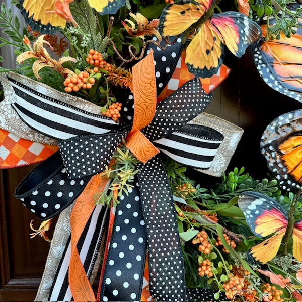 Monarch Butterfly Grapevine Wreath