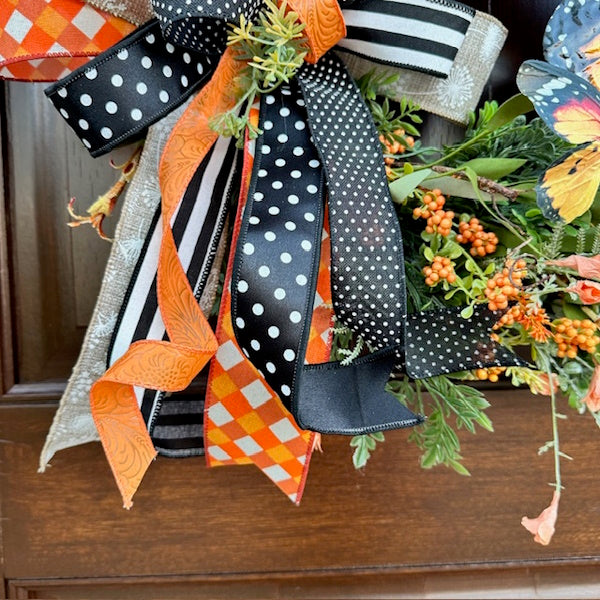 Monarch Butterfly Grapevine Wreath