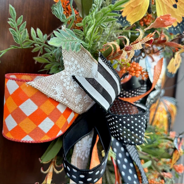 Monarch Butterfly Grapevine Wreath