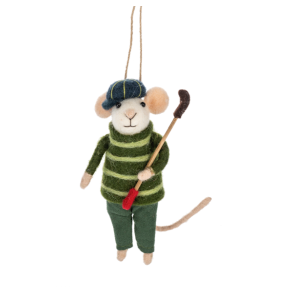 Mouse Golf Ornaments-Assorted Styles, each sold separately