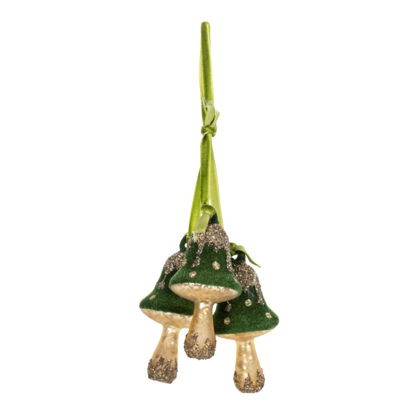 Glass Mushroom Cluster Ornament-Assorted, sold seperately