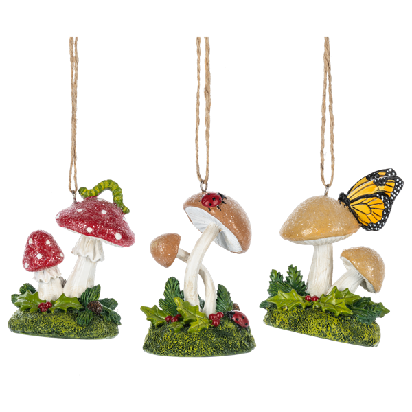 Woodland Mushroom Ornament-Assorted, sold seperately