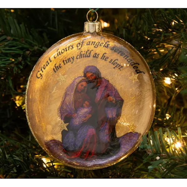 Nativity Disc Ornament