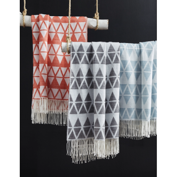Noemi Decorative Throw, Slate Grey