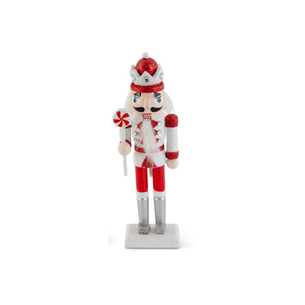 Red & White Glittered Nutcracker - 3 Styles, sold separately