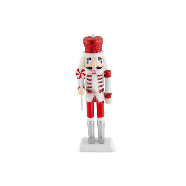 Red & White Glittered Nutcracker - 3 Styles, sold separately