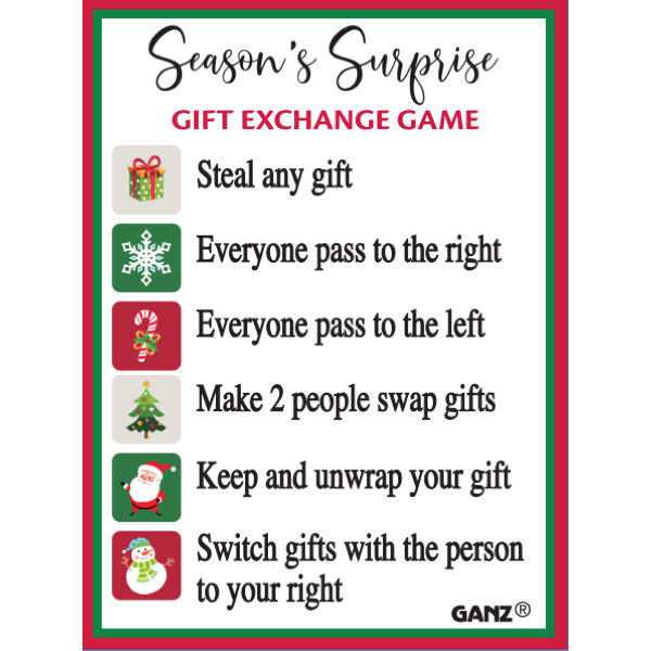 Season's Surprise Gift Exchange Game Charm