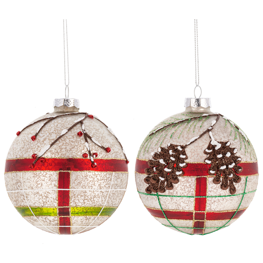 Pinecone Ball Ornament-Assorted Styles, each sold seperately