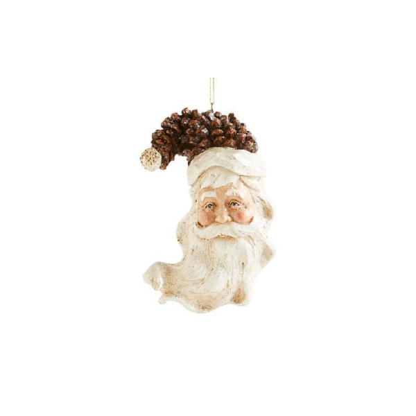 Pinecone Santa Head Ornament