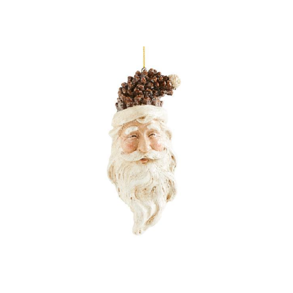 Pinecone Santa Head Ornament