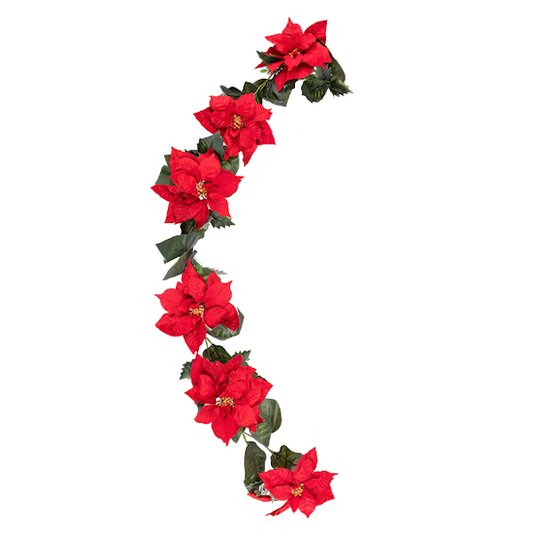Poinsettia Leaf Garland