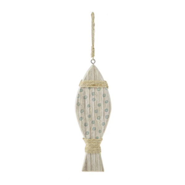 Polka Dot Fish on Jute Hanger