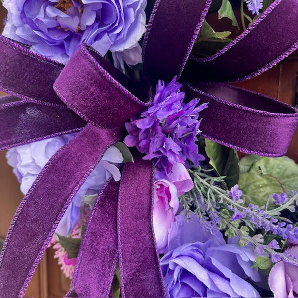 Purple Everyday Grapevine Wreath