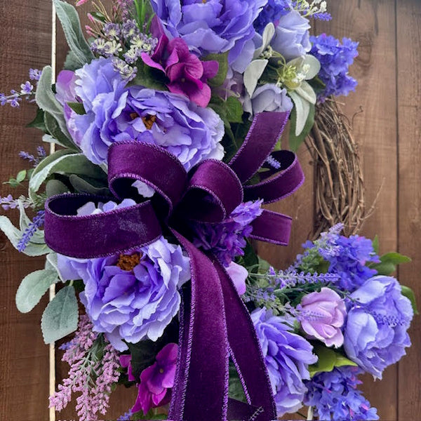 Purple Everyday Grapevine Wreath