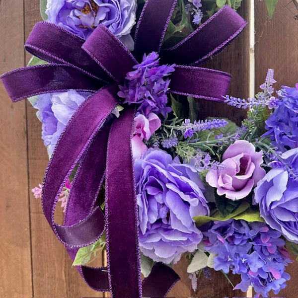 Purple Everyday Grapevine Wreath