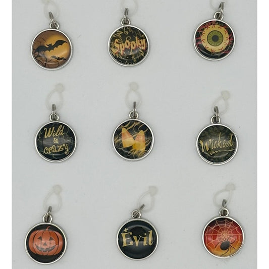 Halloween Round Charm-Assorted, each sold seperately