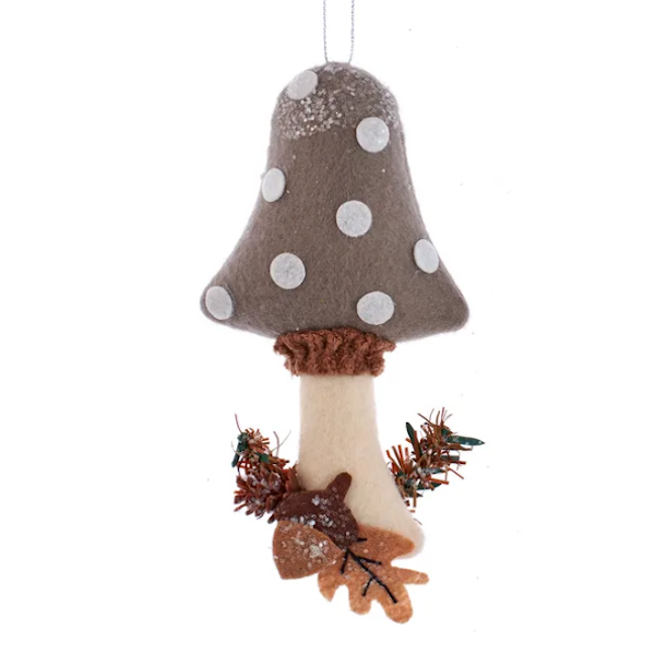 Rustic Glam Woodsy Mushroom Ornament, Assorted Styles-sold seperately