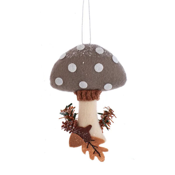 Rustic Glam Woodsy Mushroom Ornament, Assorted Styles-sold seperately