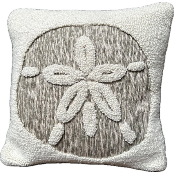Sand Dollar Decorative Cutout Hook Pillow