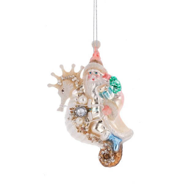 Santa Coastal Ornament-Assorted, each sold separately