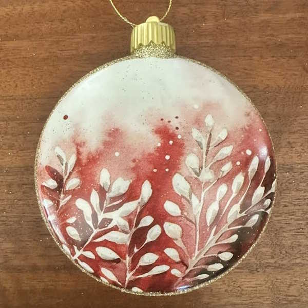LED Light Up Santa Disk Ornaments-Assorted, each sold separately