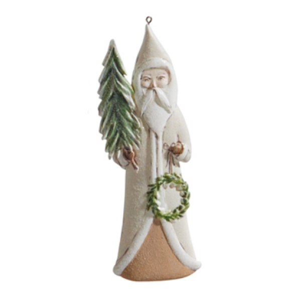 Natural Santa with Tree Ornament-Assorted, sold seperately