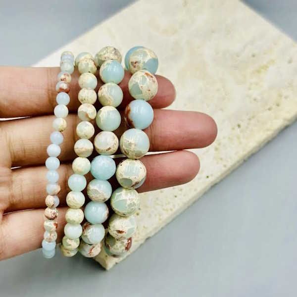 Shoushan Stone Stretch Bracelet