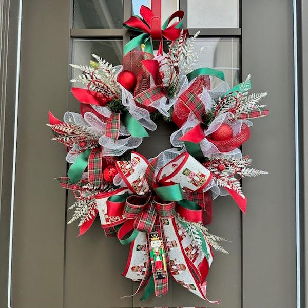 Small Nutcracker Wreath-Custom Design, Handmade